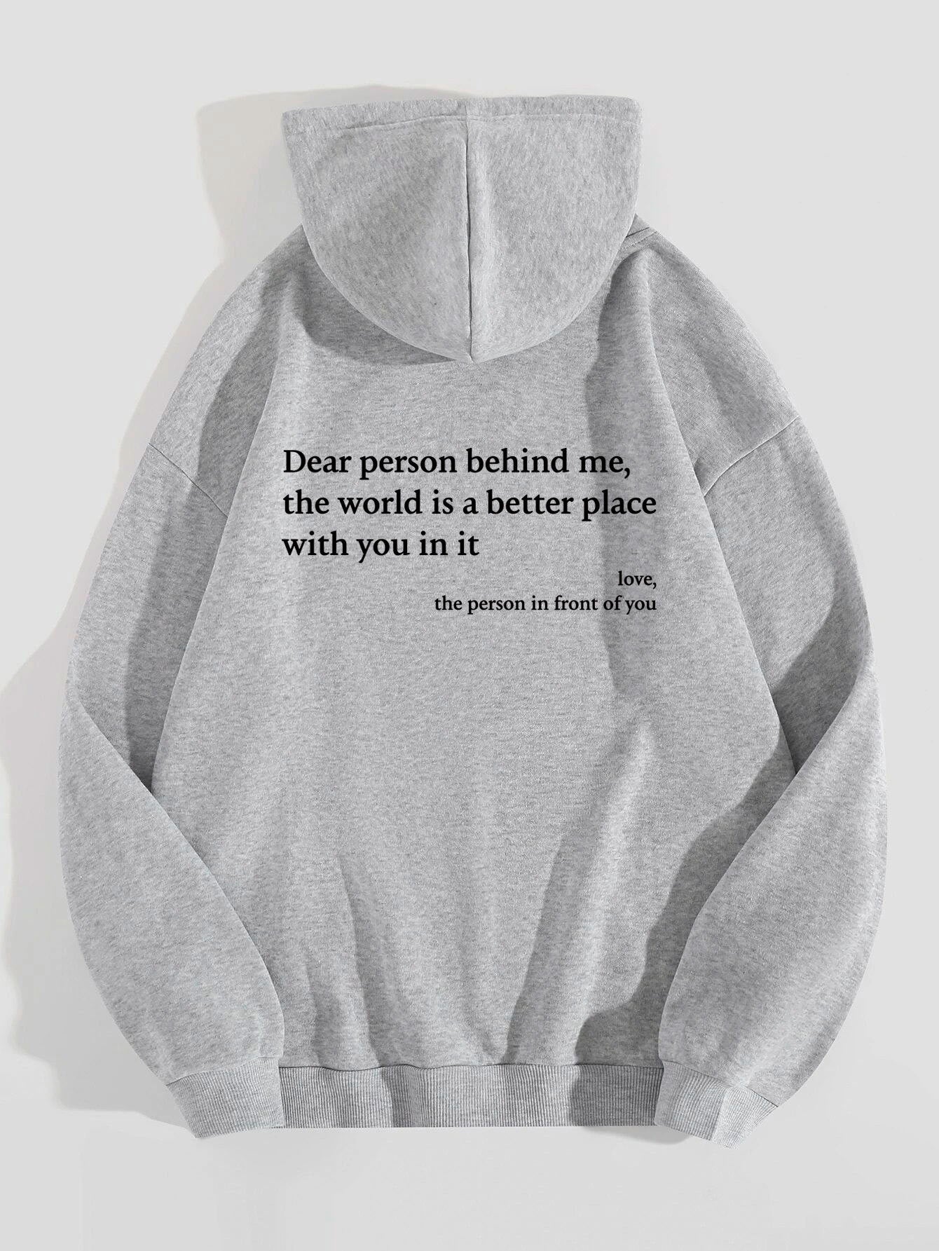 Dear Person Behind Me Hoodie – Wear Your Message, Change Someone’s Day