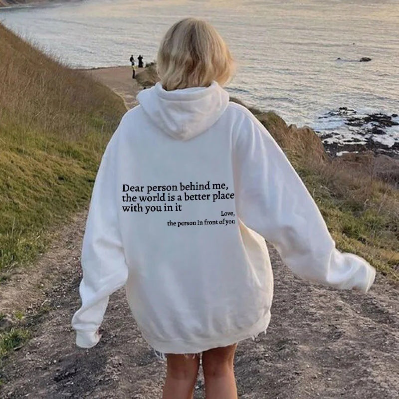 Dear Person Behind Me Hoodie – Wear Your Message, Change Someone’s Day