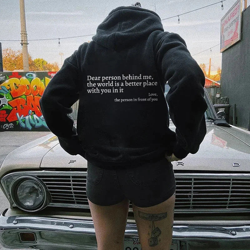 Dear Person Behind Me Hoodie – Wear Your Message, Change Someone’s Day
