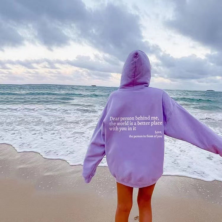 Dear Person Behind Me Hoodie – Wear Your Message, Change Someone’s Day